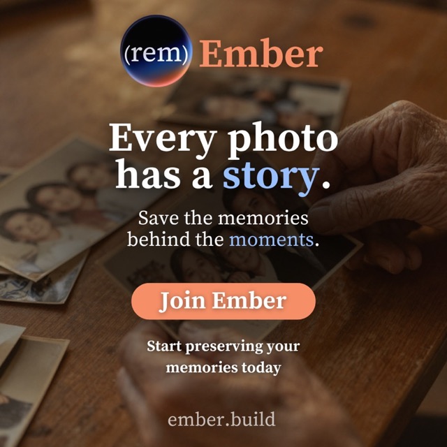 Ember ad: every photo has a story